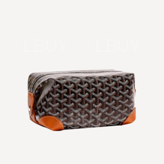 Goyard Bowling 25 Toiletry Bag Black and Brown