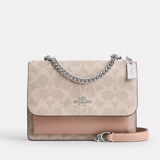 Coach Mini Clear Crossbody Bag In Signature Canvas