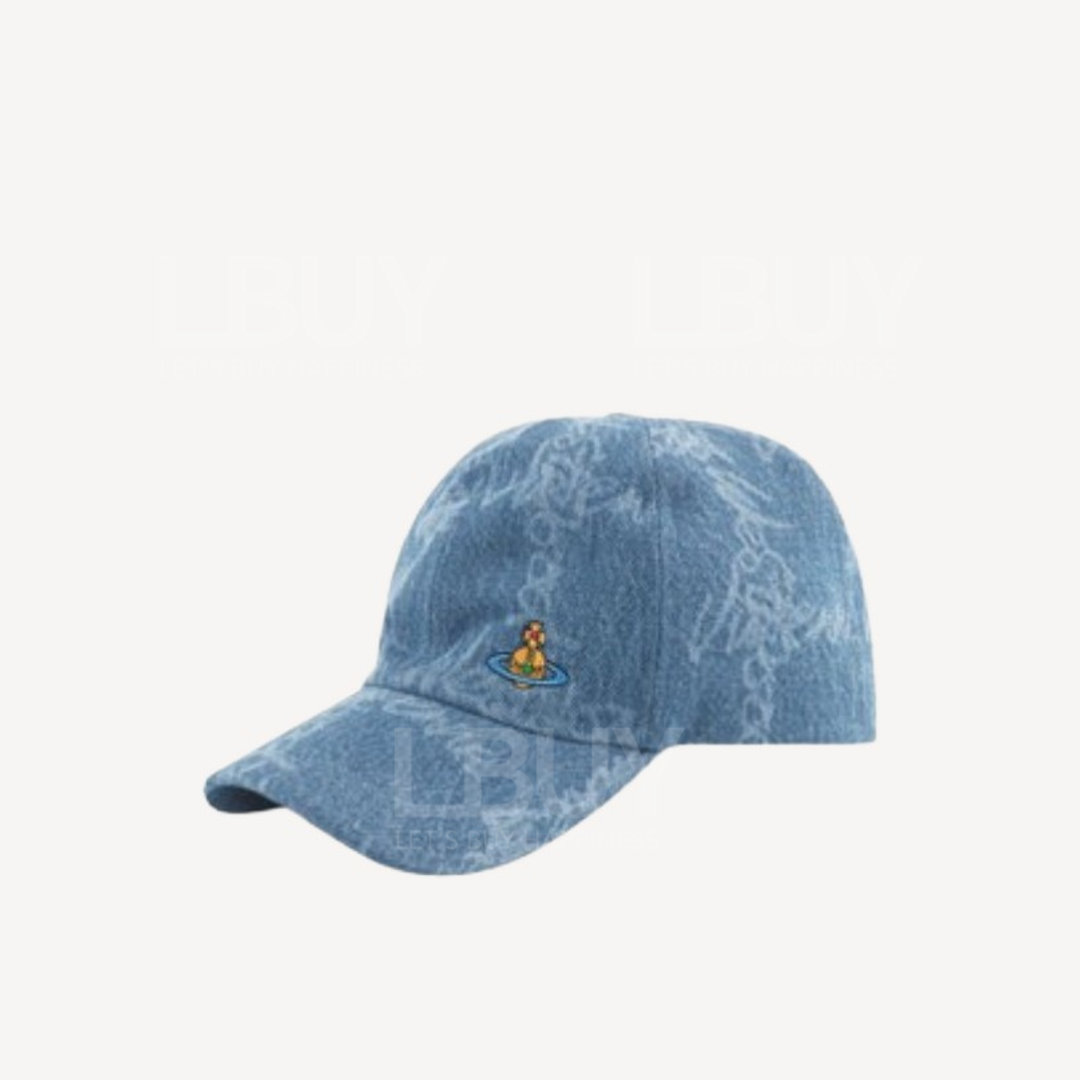 Vivienne Westwood 刺绣logo 牛仔cap 帽
