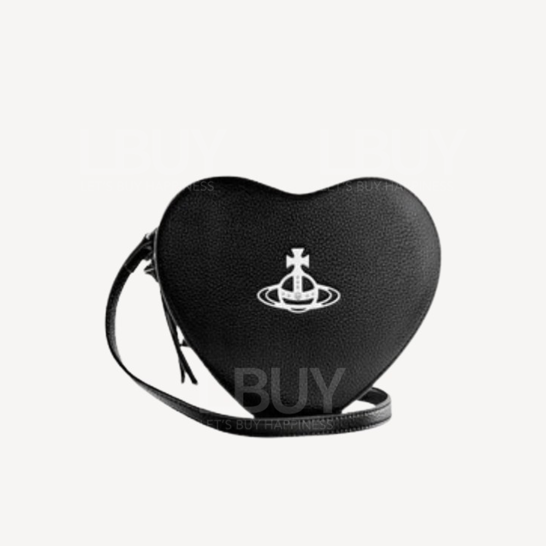 Vivienne Westwood Louise Heart 心型 黑色斜背袋