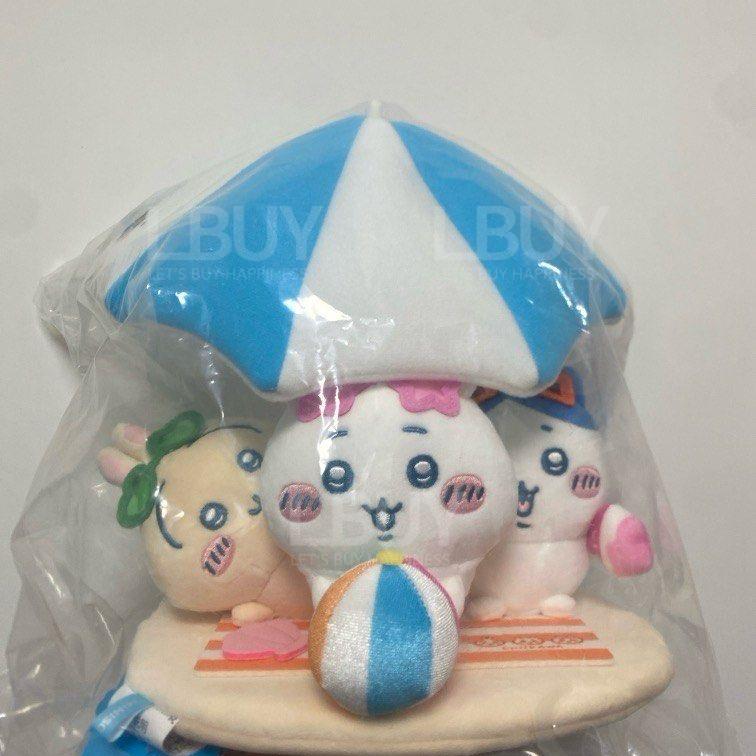 Chiikawa Miniso 限量 沙灘傘三位主角下夏日公仔擺件