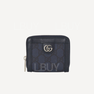 Gucci Ophidia GG Supreme Card Holder Wallet Navy 791744