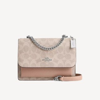 Coach Mini Clear Crossbody Bag In Signature Canvas