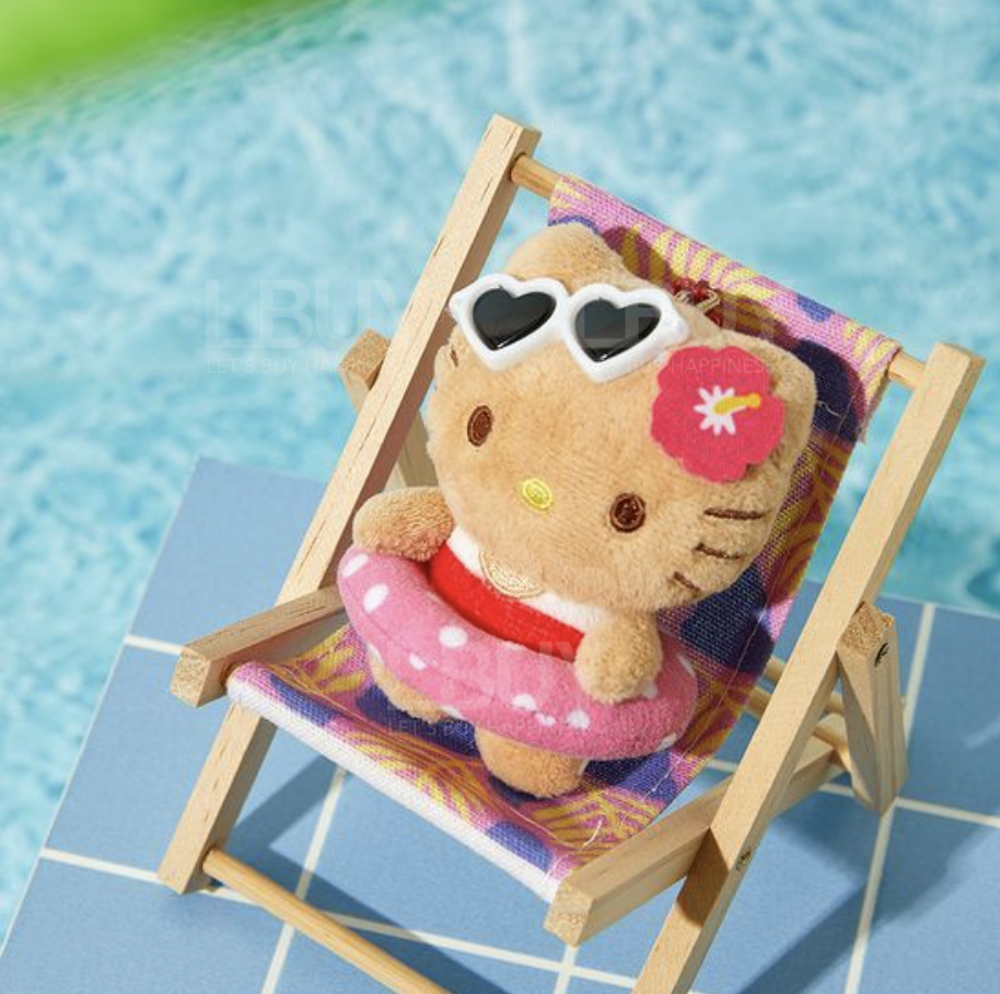 Sanrio 韓國版曬黑 Tanning 公仔鑰匙扣 Hello Kitty