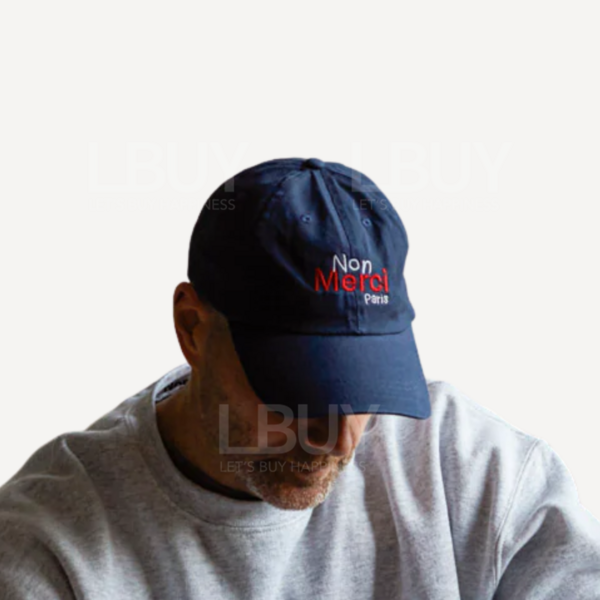 Merci-Merci Paris Non Merci 海軍藍色Cap帽