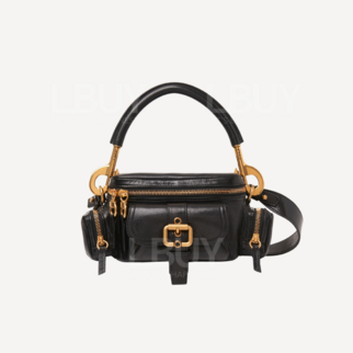 Chloe Small Soft Leather Camera Bag Black