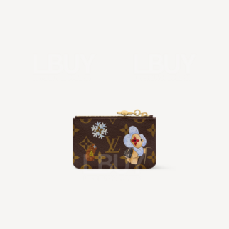 LV Vivienne Wintery Travel Romy Monogram Snowy Pearl 卡片套 M15333