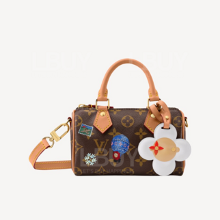 LV Vivienne Monogram Snowy Pearl Nano Speedy M15330