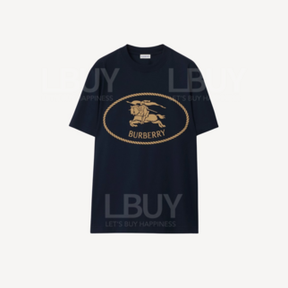 Burberry 戰馬圖案T恤 深藍色 8110114