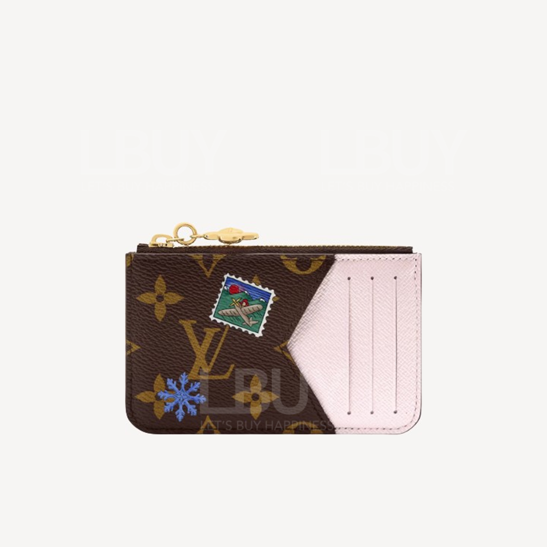 LV Vivienne Wintery Travel Romy Monogram Snowy Pearl 卡片套 M15333
