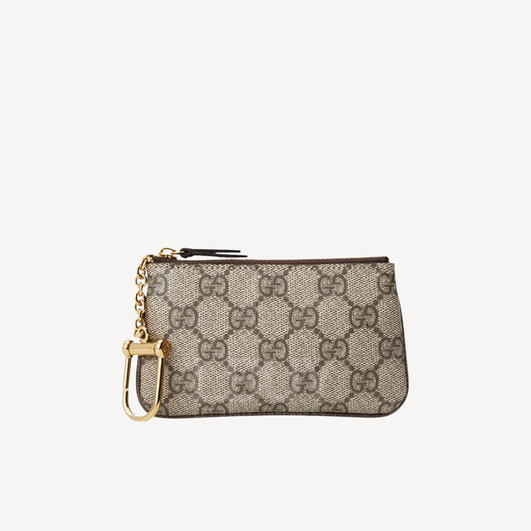 Gucci GG Monogram 卡包 散子包 棕色 772321