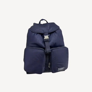 Burberry 紫藍色尼龍翻蓋背囊 81112551