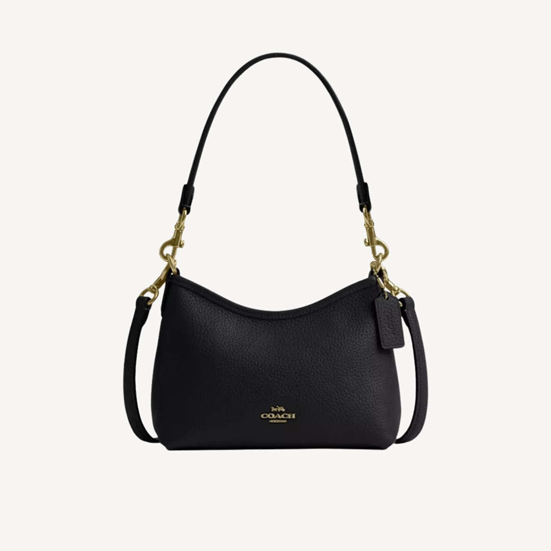 Coach 浮雕皮革小型桂冠單肩包