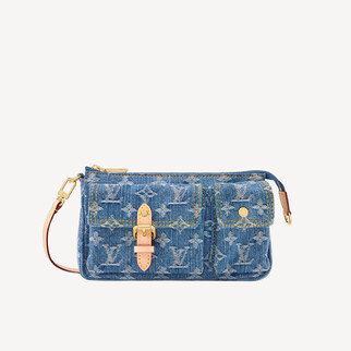 LV Pochette Accessoire Cargo 藍色牛仔布 手袋單肩袋 M27602