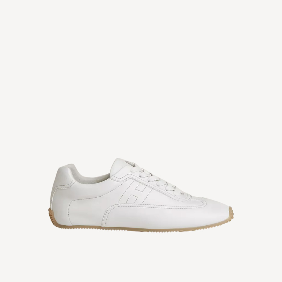 Hermes Femme Master Sneaker 女士柔軟小牛皮運動鞋 白色