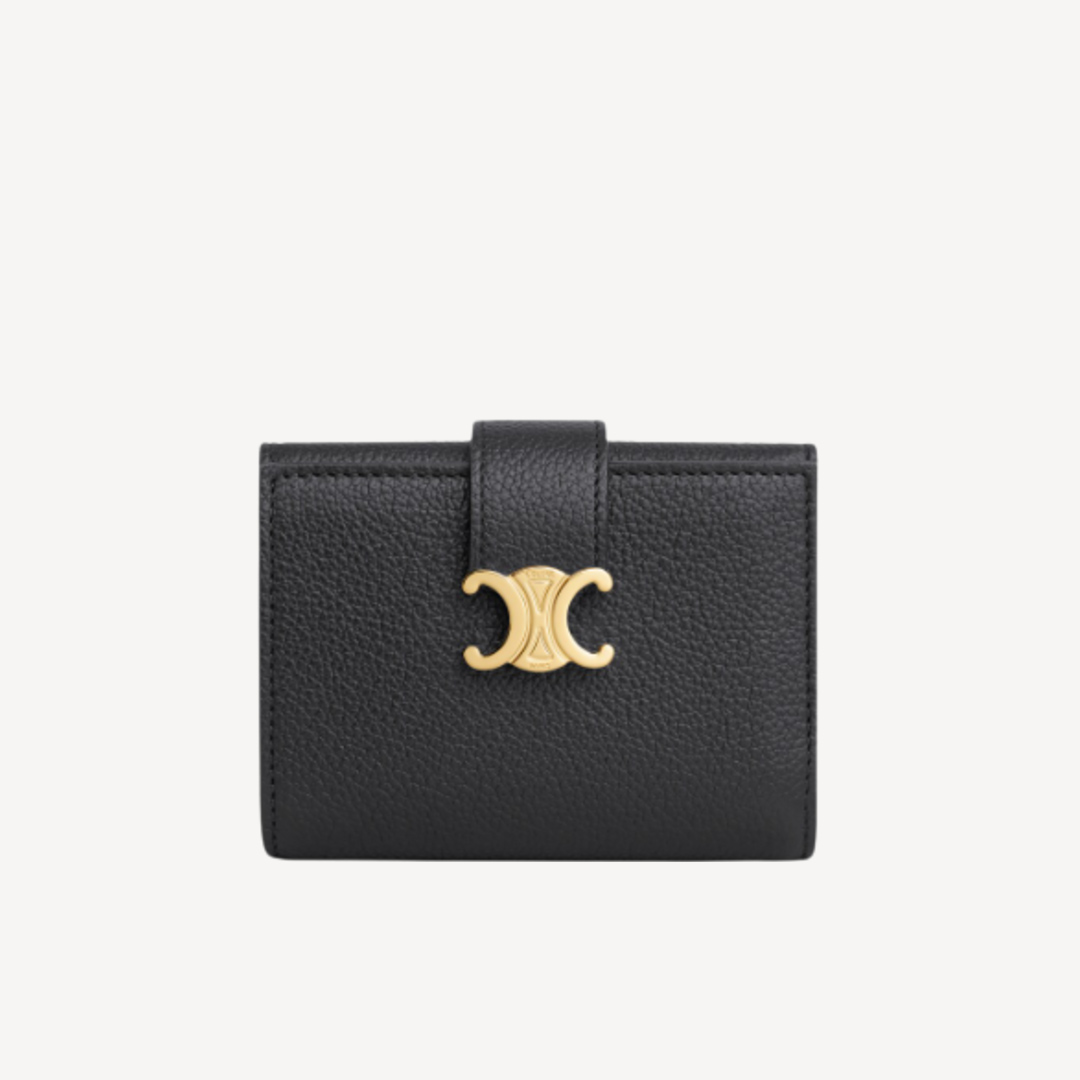 Celine Triomphe Nino 細搭帶錢包 黑色