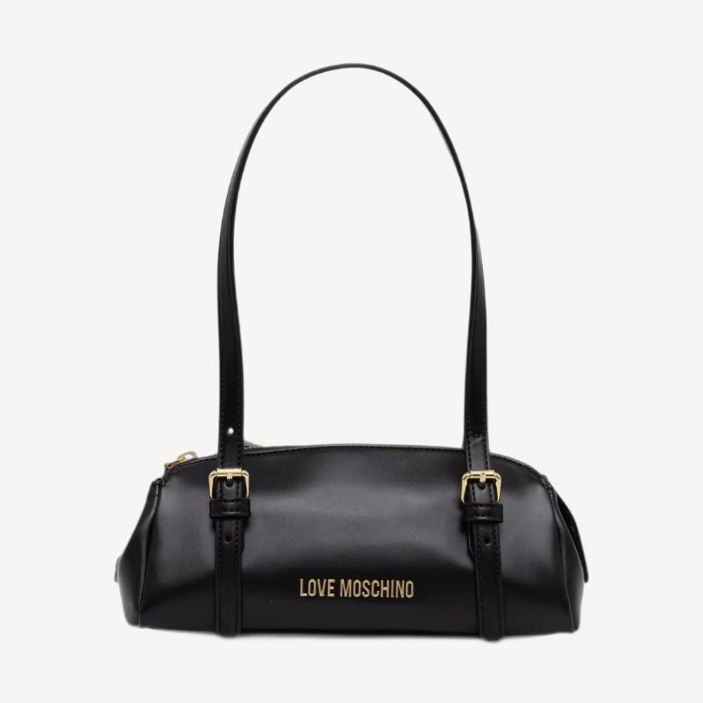 Love Moschino 金色logo單肩袋 黑色
